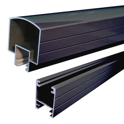 Profili in alluminio U-Channel estrusi per balaustrade per balconi in vetro senza cornice di Shengxin