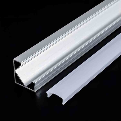 T3-T8 Profilo di alluminio temperato per strisce di illuminazione a led alluminio intagliato sottile 1m 2m 3m