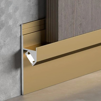 Tavola di base LED in alluminio di finitura di mulino per tavola di parete personalizzata e rivestimento del pavimento