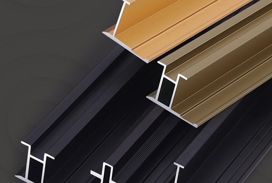 Profili decorativi in alluminio oro e nero per cornice e armadi di porte scorrevoli versatili