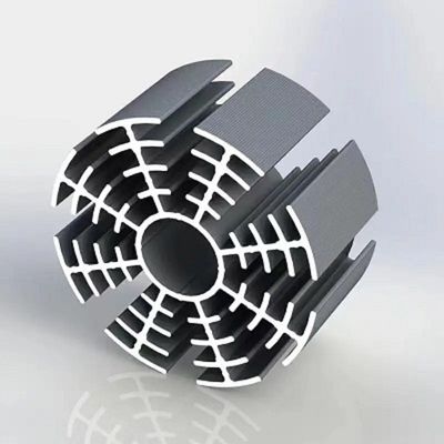 Profili di alluminio estrusi per dissipatori di calore anodizzati personalizzati