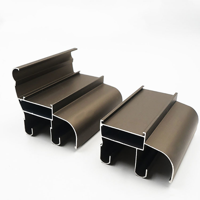 Profili di finestre scorrevoli in alluminio di design moderno con finitura anodizzata soddisfano lo standard GB