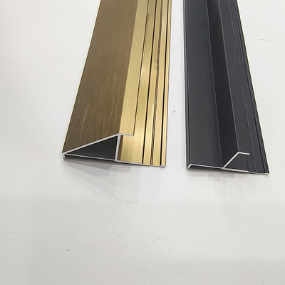 Legatura Oro Nero Metallo Decorativo U Forma Piastrella Trimming angolo Profil per bagno