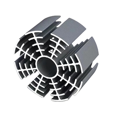 Profili di riscaldamento in alluminio anodizzato nero per finestre e porte Shengxin 6063 T5