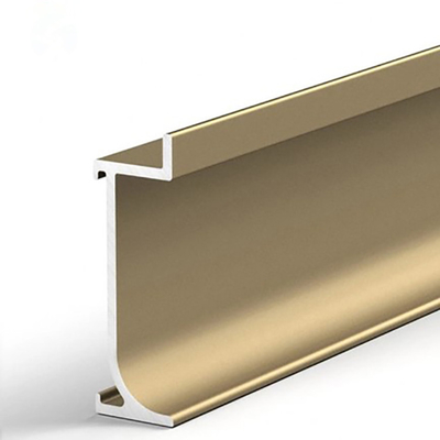 Push and Pull PVC Custom Moderno Pavimento Baseboard Profil di illuminazione con luce a LED