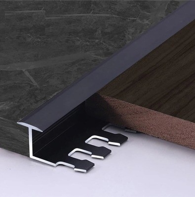 Standard GB5237-2008 Alumini T Profile Tile Trim For Wall Floor T Shape Tile Trims