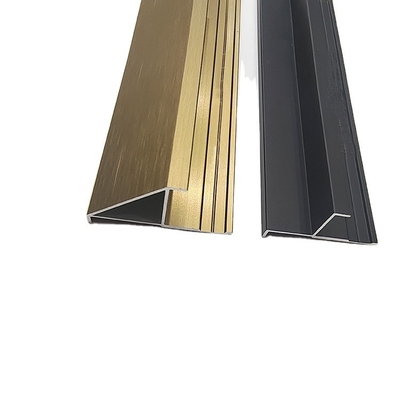 6063 T5 Colori personalizzati T Forma di alluminio Profili di taglio per pareti e porcellane