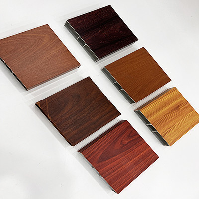 Profili di alluminio in legno di legno Legatura di costruzione tubo rettangolare Lunghezza 5.8-6.0M