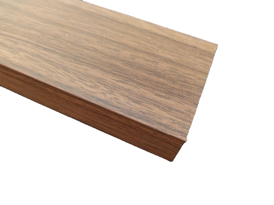Profili di alluminio in legno di legno Legatura di costruzione tubo rettangolare Lunghezza 5.8-6.0M