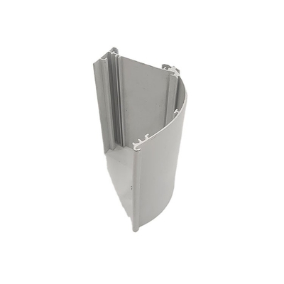 Porta finestra LED Aluminio Anodizzante Silver Pipe Rail con Tolleranza ± 1% OEM ODM Profile