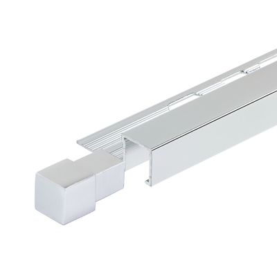Aluminio Chrome Quadratura di sezione di casella di piastrelle di rivestimento per 6063 Alumini alloy Profile strutturale