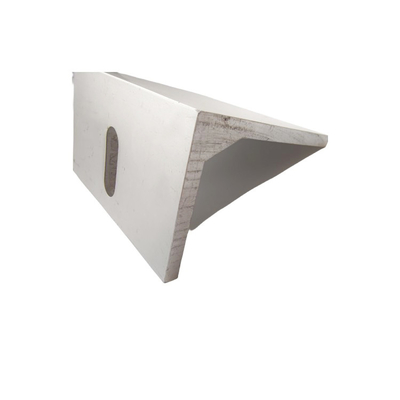 EN-AW6063 Aluminio ad angolo di grado personalizzato per supporti di fissaggio singoli e doppi