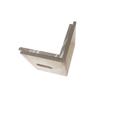 EN-AW6063 Aluminio ad angolo di grado personalizzato per supporti di fissaggio singoli e doppi