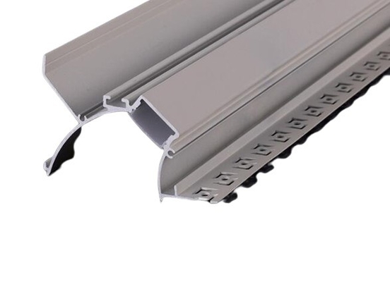 Canale di alluminio anodizzato per strisce di illuminazione per soffitti personalizzate in pareti in gesso
