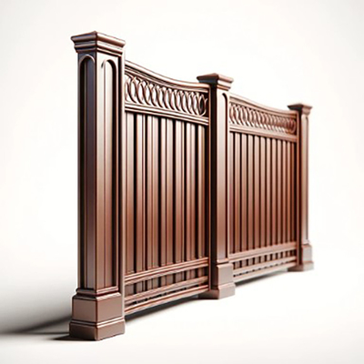 5.8-6.0M Lunghezza 6063-T5 Customized Powder Coating Aluminum Fence Brackets