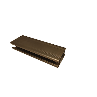 Anodizzare finitura personalizzata 6061 6082 6063 Profili in alluminio oro estruso per finestre