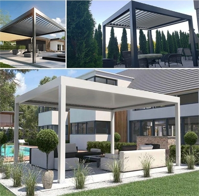 Colore personalizzato Rotole di legno in alluminio per pergola