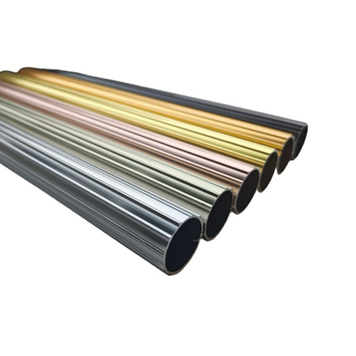 Anodizzazione 6063 6061 Leggio di alluminio Profili personalizzati Tubo a profilo di estrusione di alluminio