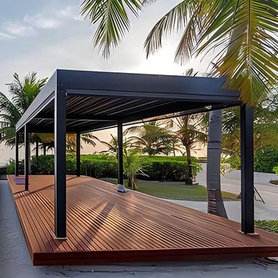 Tetti leggeri in alluminio pergola esterna con design moderno e copertura impermeabile