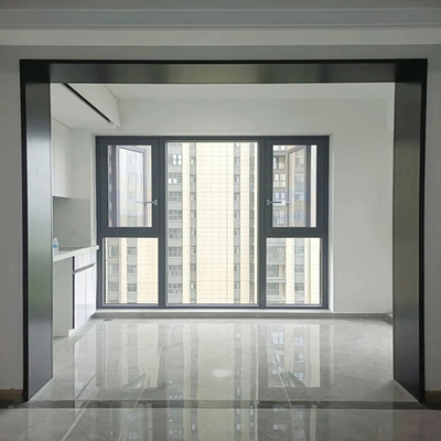 Profilo di telaio di porta in alluminio per finestre e porte Spessore 0.8 mm-2.0 mm Personalizzabile