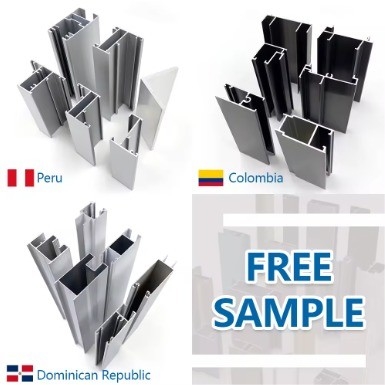 6063 6061 Profilo quadrato in lega di alluminio per finestre e porte in alluminio di colore bronzo