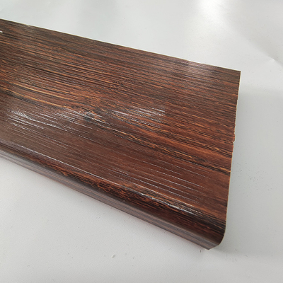 Profili di alluminio per partizioni stampate in legno a grana 3D con servizio di taglio