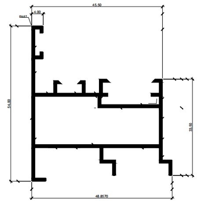 6063 6061 Profili in lega di alluminio per vetrine per finestre e porte in Guatemala