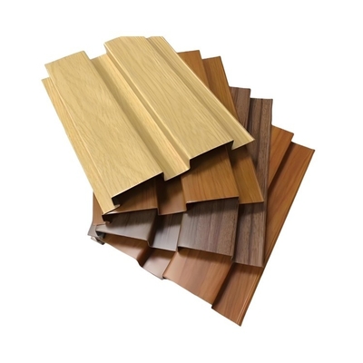 Richiesta del cliente Profili decorativi per pareti di fondo in alluminio con grano di legno
