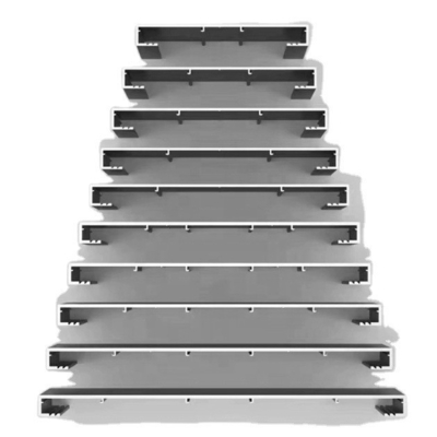Estrussione di alluminio con telaio di porta e standard GB5237-2008 per il taglio CNC di precisione