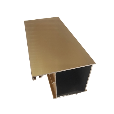 Profili di alluminio anodizzato in argento standard GB per finestre a grano di legno rivestite in polvere su misura