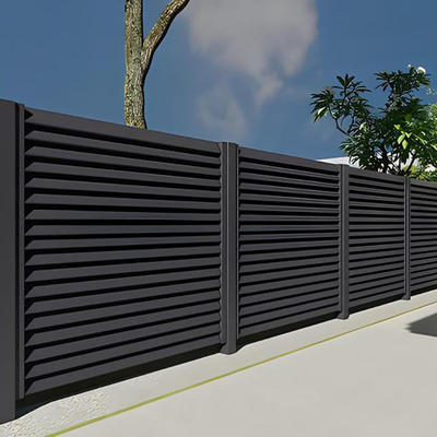Recinzione di sicurezza in metallo personalizzata Maglia marrone di alluminio esterno Recinzione di privacy per giardino per la fattoria