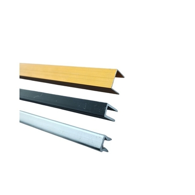 Profilo di alluminio nero di champagne anodizzato quadrato per porta scorrevole colore personalizzato