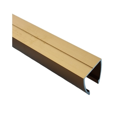 Profilo di alluminio nero di champagne anodizzato quadrato per porta scorrevole colore personalizzato