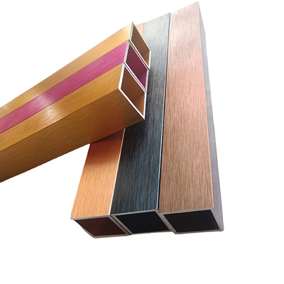 Profili di tubi anodizzati colorati in alluminio per la decorazione Taglio di precisione in processo profondo