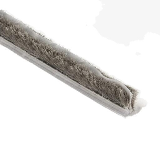 Spazzola per il tempo Stripping feltro porta spazzola per la moderna finestra scorrevole in nero