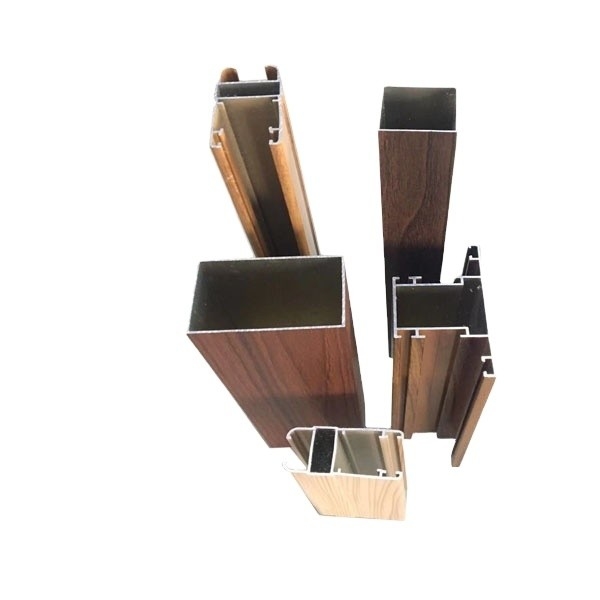 6063 T5 Rivestimento in polvere Anodizzante Profili in alluminio a colori di legno per finestre e porte Certificato ISO