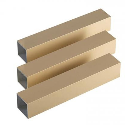 Profili di estrusione per armadio in alluminio in oro e titanio a colori personalizzati Standard GB5237-2017