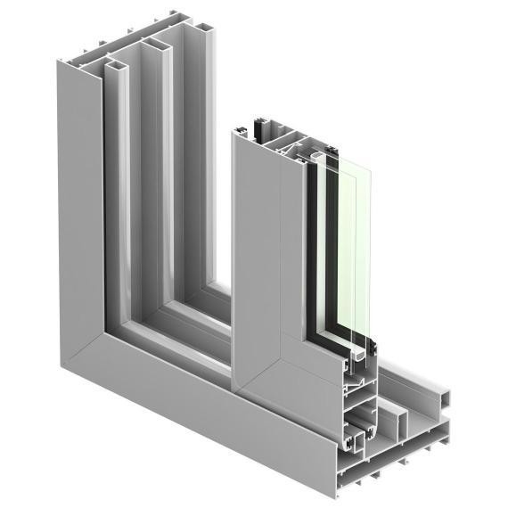 Temperature T3-T8 Medera Nicro Blanco Anodizzazione di alluminio estrusione Profili di finestre e porte