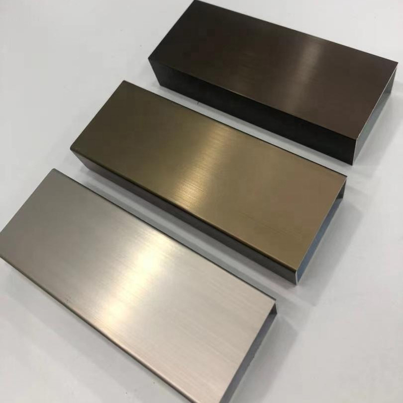 6063 Profili di porte e finestre in bronzo in lega di alluminio per esigenze del cliente 1003 1004