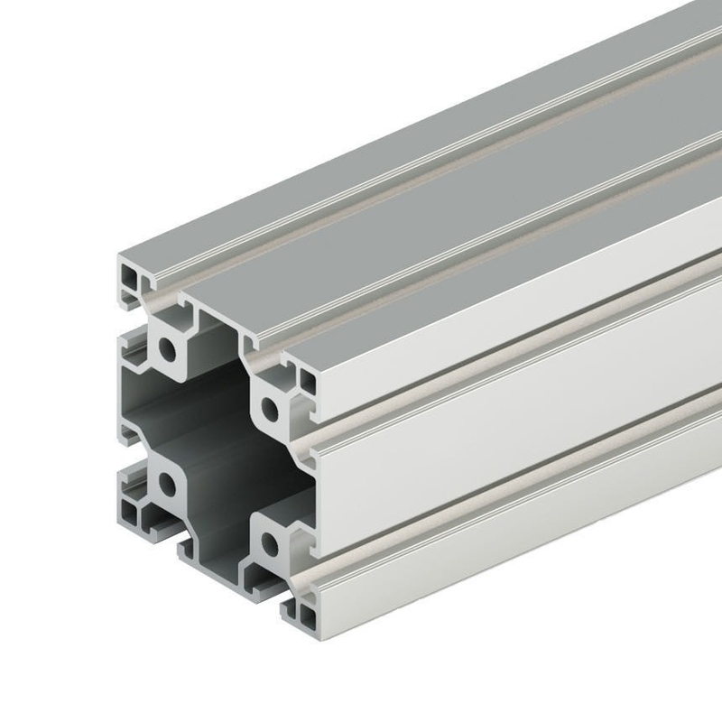 Profili di estrusione in alluminio T3-T8 Temper V Slot 4080 personalizzabili per le esigenze del cliente