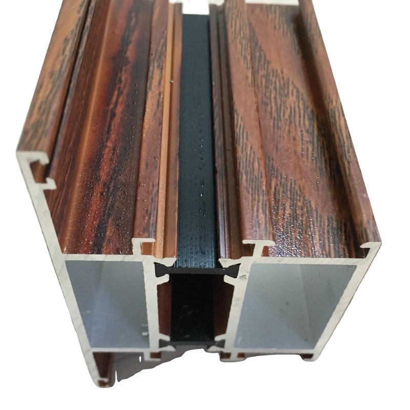 Shengxin Window Frame Extrusion Profile in alluminio con grano di legno lunghezza 5,8-6,0M