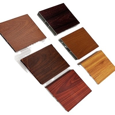 Profili di alluminio a grano di legno per porte a finestre laterali, architettoniche e industriali