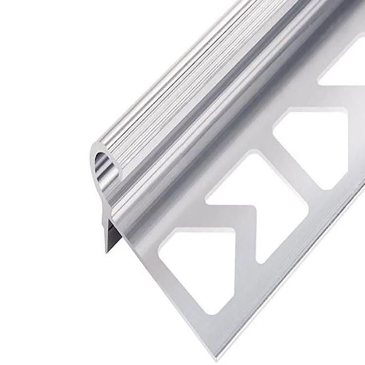 2023 Shengxin Silver Bright Aluminium Profili decorativi per le scale per rivestimenti del pavimento