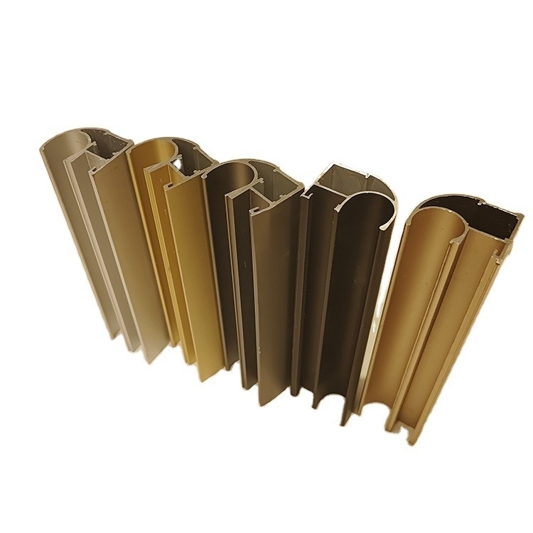 Profili in alluminio T5 T6 6063 personalizzati per armadio in diversi colori