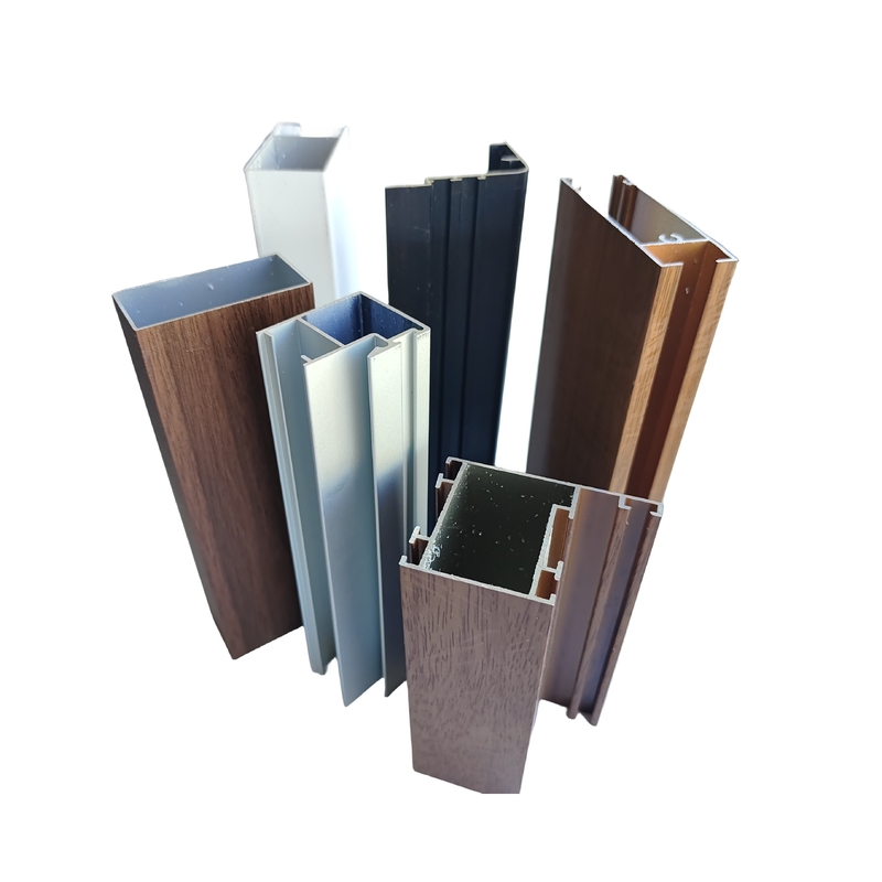 Profili di alluminio estruso della serie 6000 per leghe quadrate 6005 6060 6061 6063 6082 T3-T8